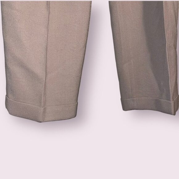 Vintage Saville Suit Slacks - Classic Cream Tailored Trousers, Size 2P - Picture 3 of 5